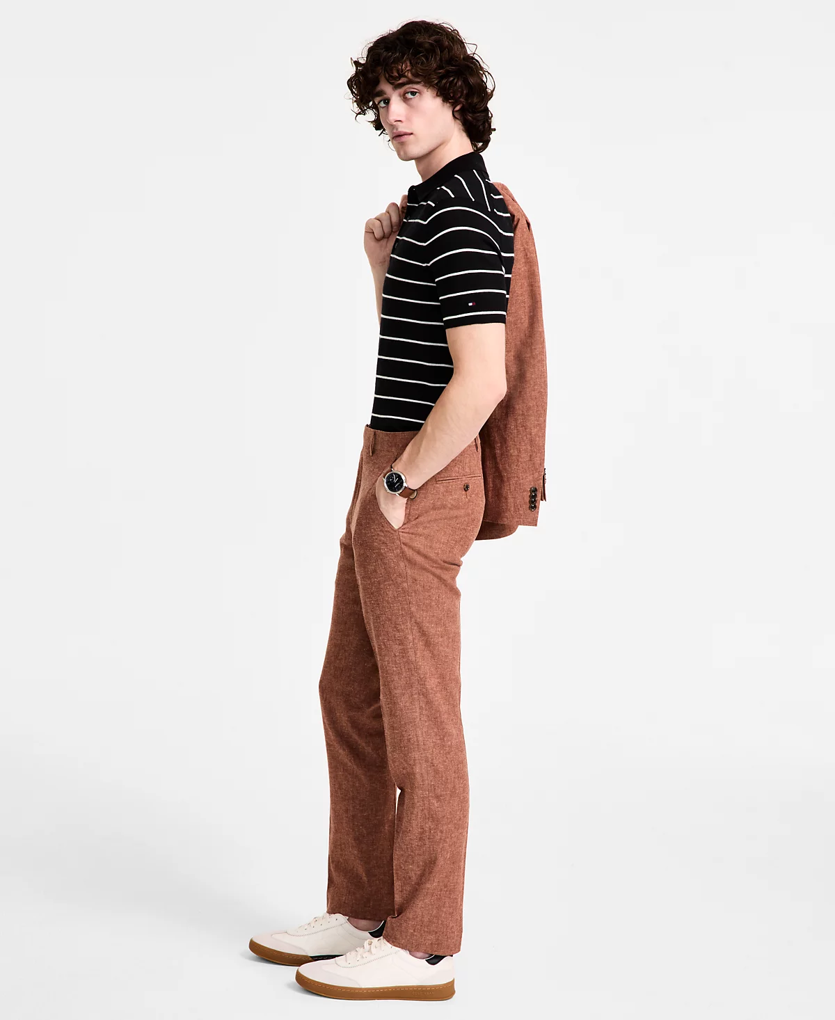 Мужской костюм современного покроя от Tommy Hilfiger с раздельными брюками 14290₽