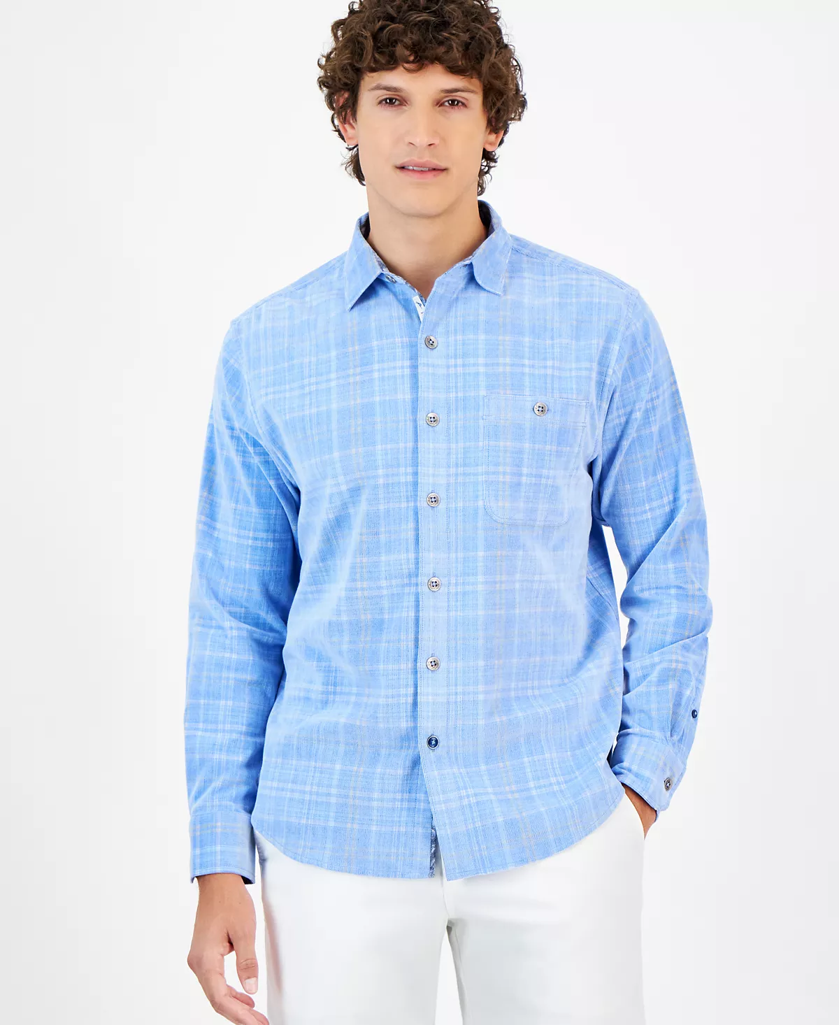 Мужская рубашка в клетку Coastline Cord Brissa с длинным рукавом 16890₽