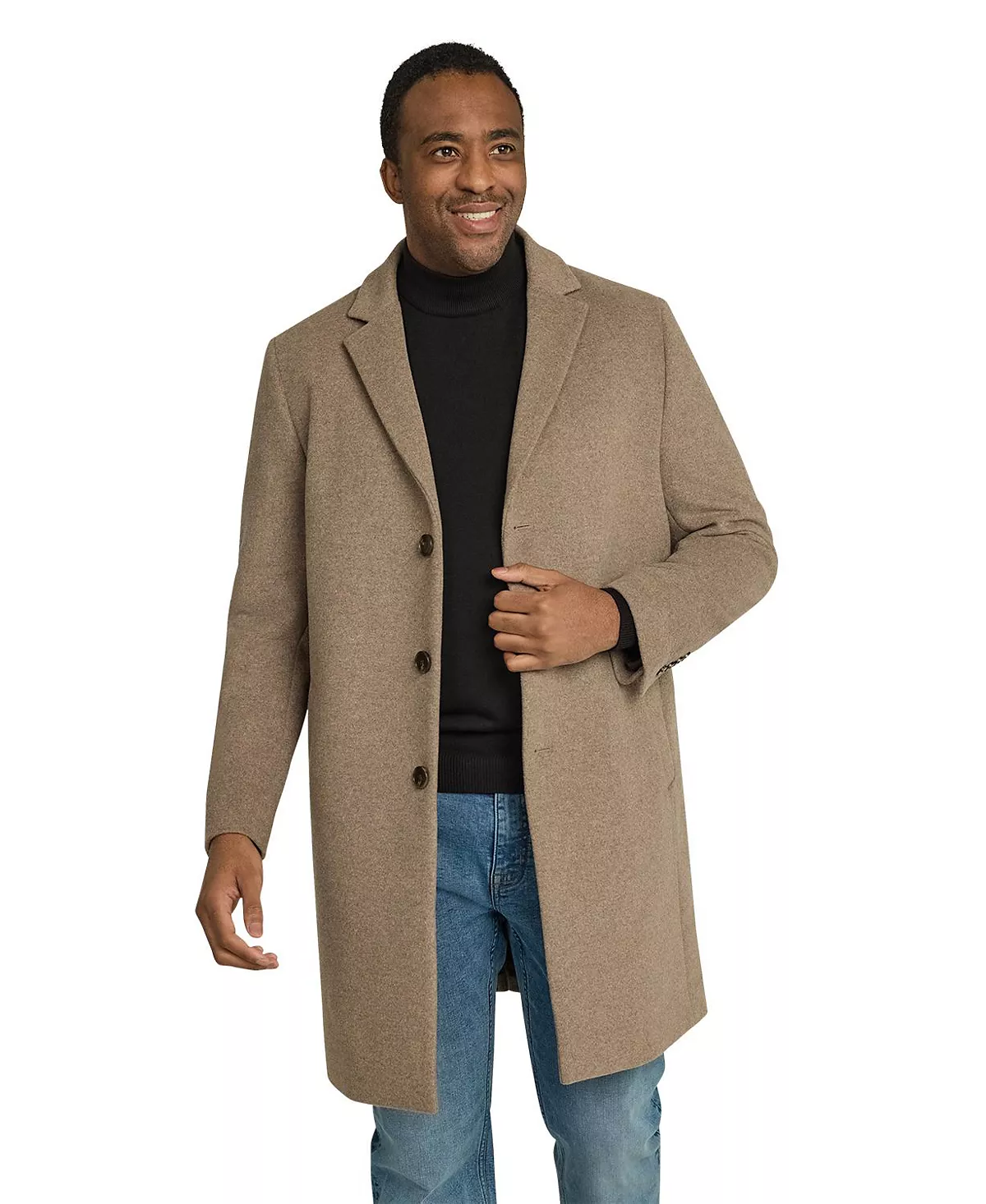 Пальто из полушерстяной ткани Big - Tall Xavier 15190₽