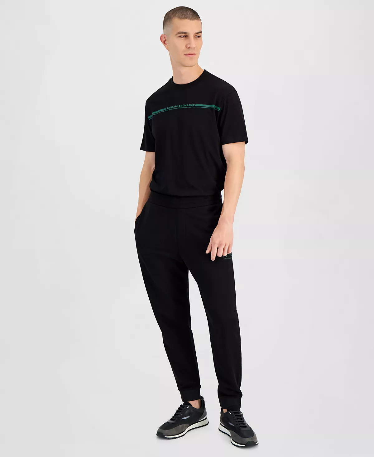 Мужские флисовые брюки для бега трусцой с логотипом созданные для Macys 12590₽