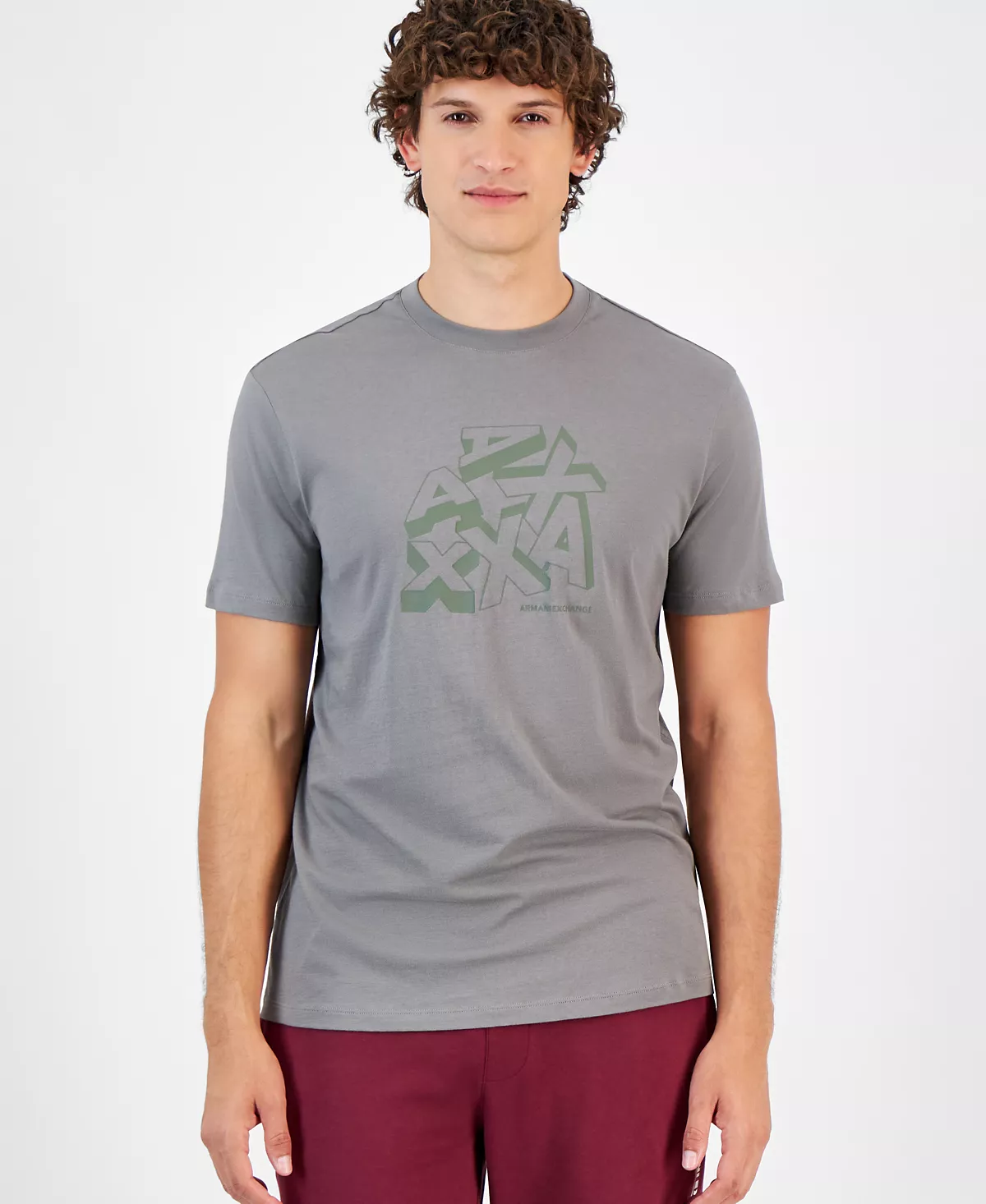 Мужская футболка с коротким рукавом и круглым вырезом горловины с графическим логотипом созданная для Macys 6290₽