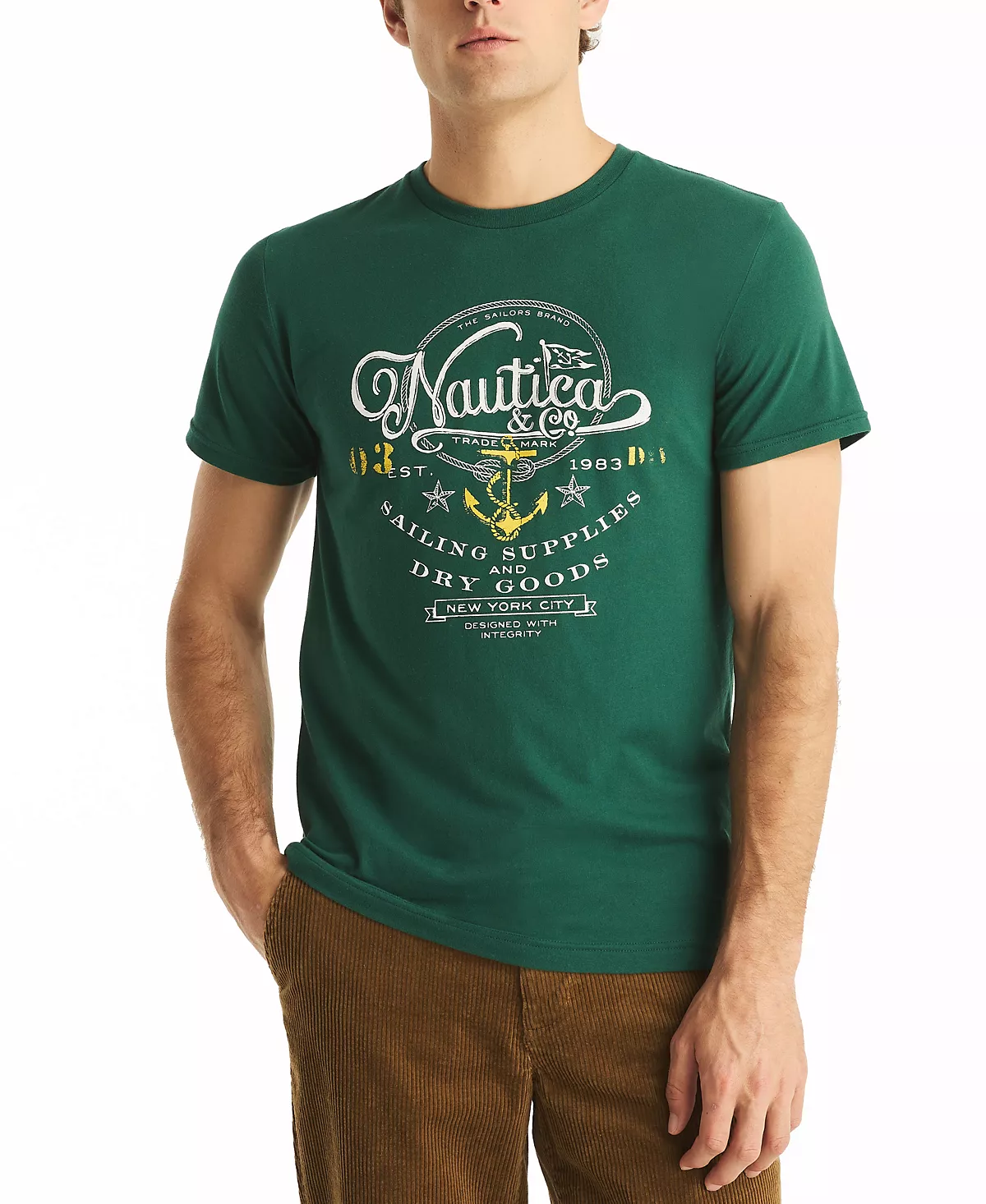 Мужская футболка с коротким рукавом и круглым вырезом Heritage с графическим принтом 3890₽