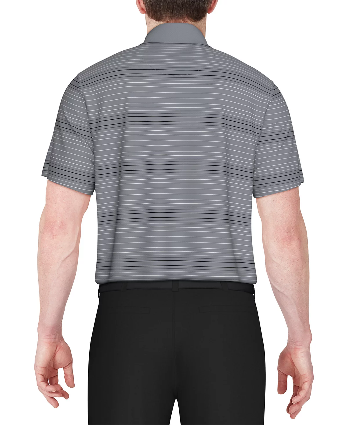 Мужская рубашка поло для гольфа в полоску с коротким рукавом в полоску от PGA TOUR 4490₽