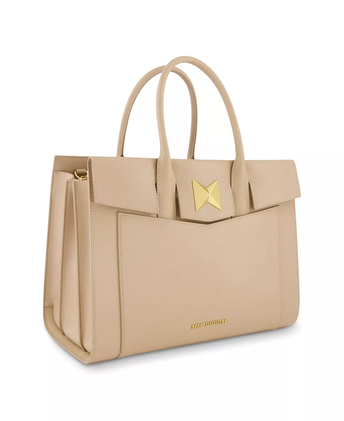 Большая кожаная сумка-портфель с позолоченной фурнитурой 75790₽