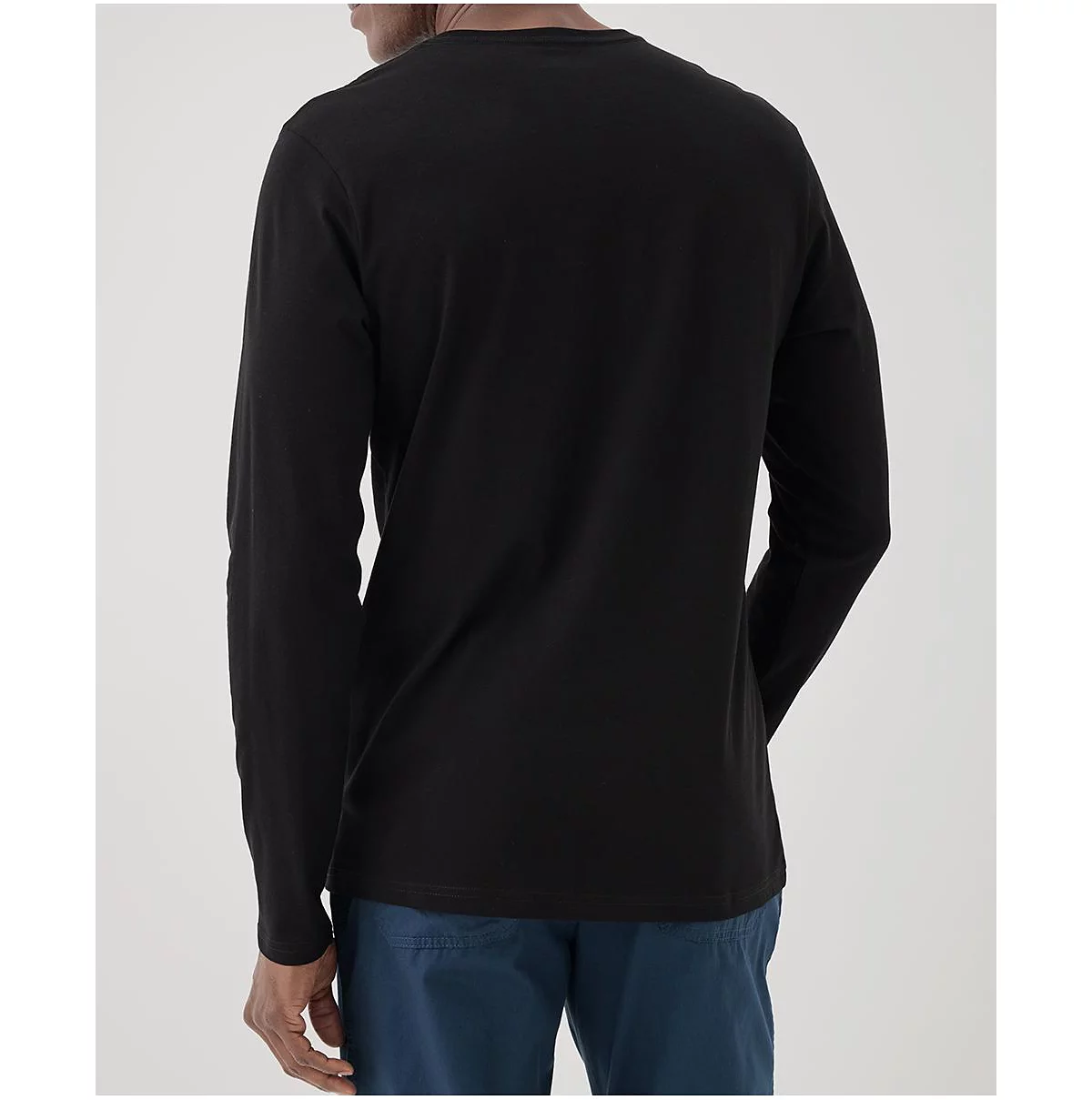 Мужская футболка из органического хлопка Pact Softspun с длинным рукавом из мягкого хлопка Pact