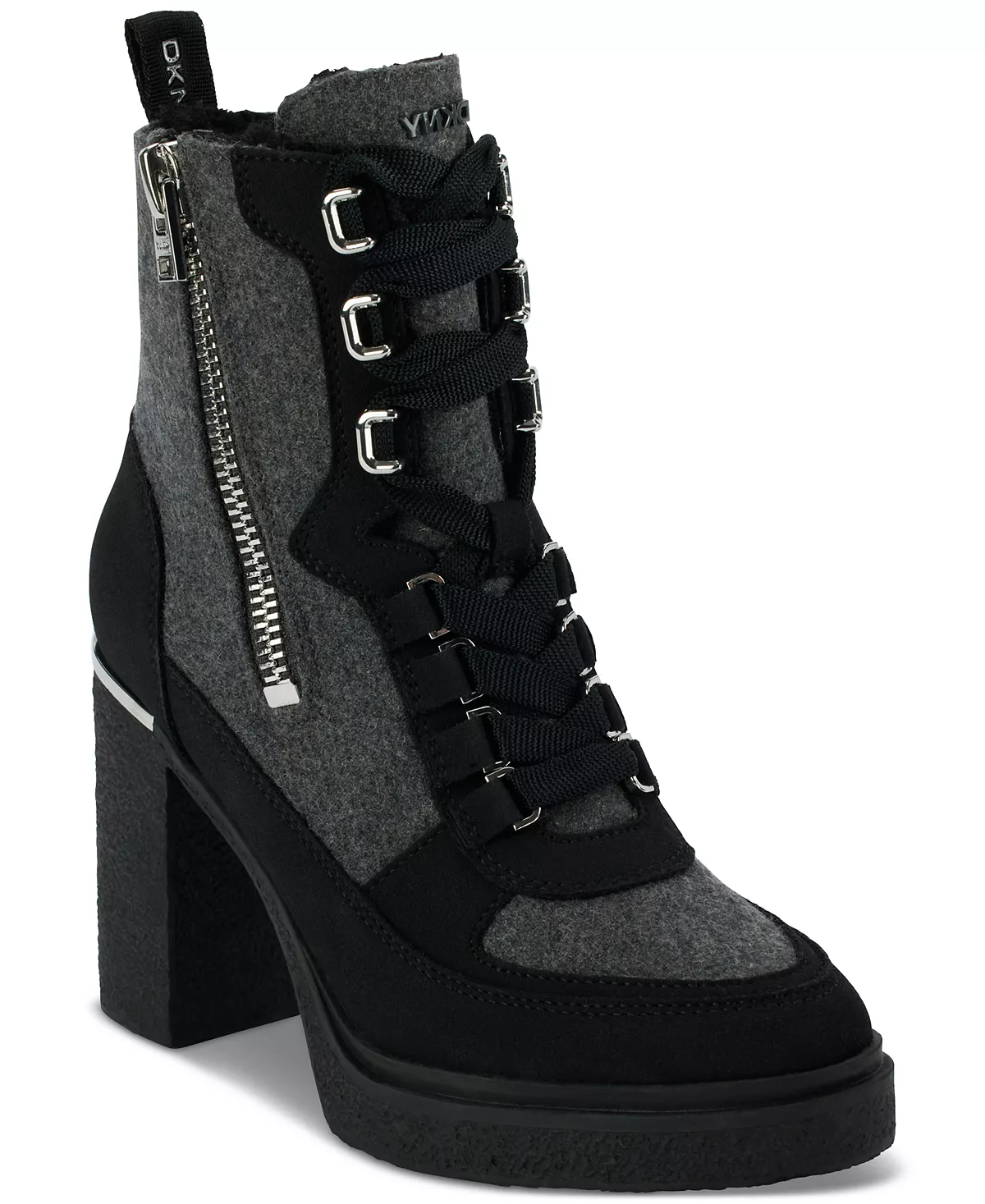 Женские ботильоны Toia на шнуровке и молнии на блочном каблуке 13590₽