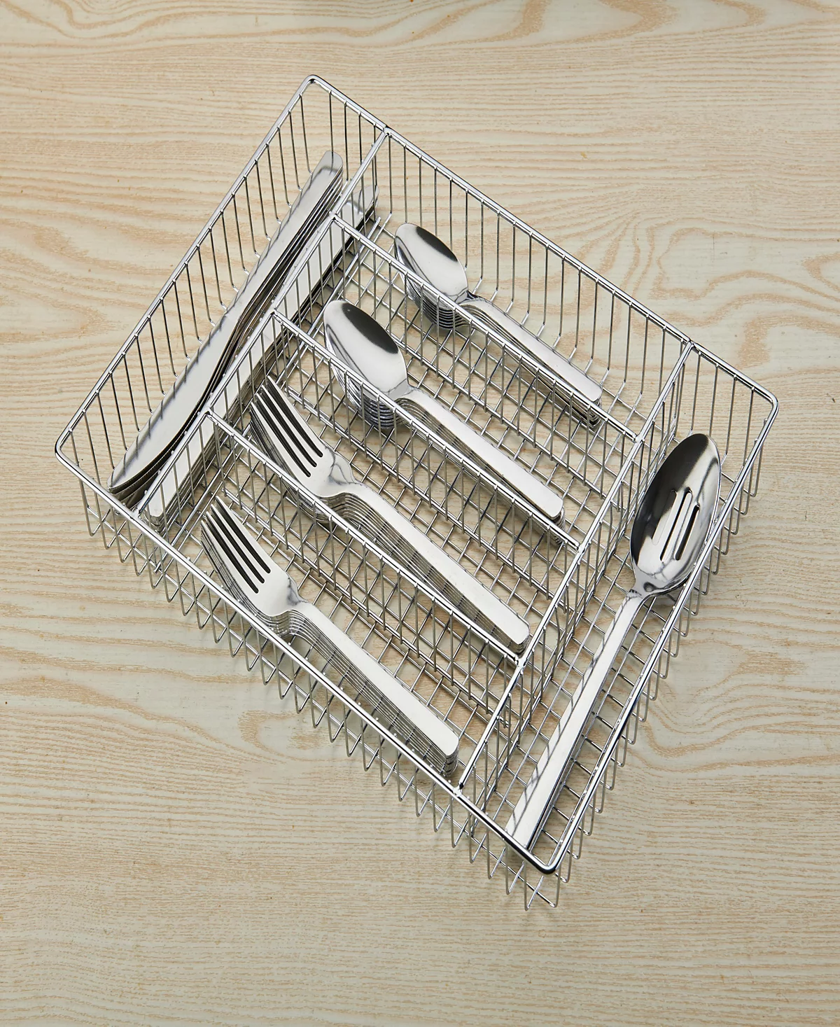 Декоративный набор столовых приборов Anakin из 42 предметов с проволочной подставкой, сервиз на 8 персон