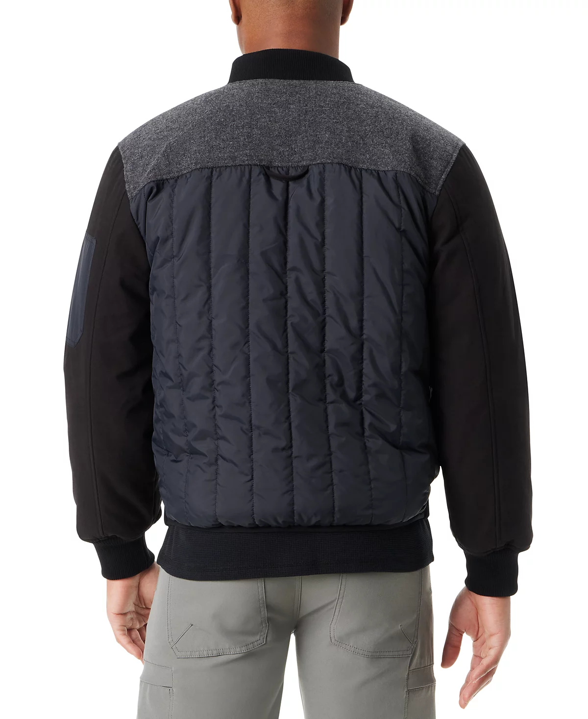 Мужская куртка-бомбер BASS OUTDOOR Hero Mixed Media на молнии спереди