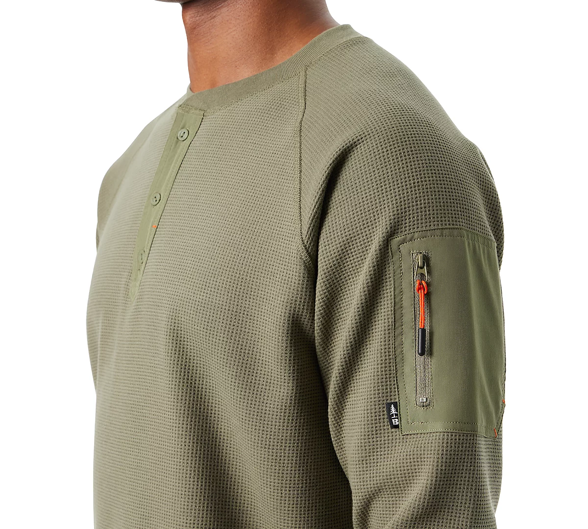 Мужская куртка BASS OUTDOOR свободного кроя Performance Thermal с длинным рукавом Henley 4490₽