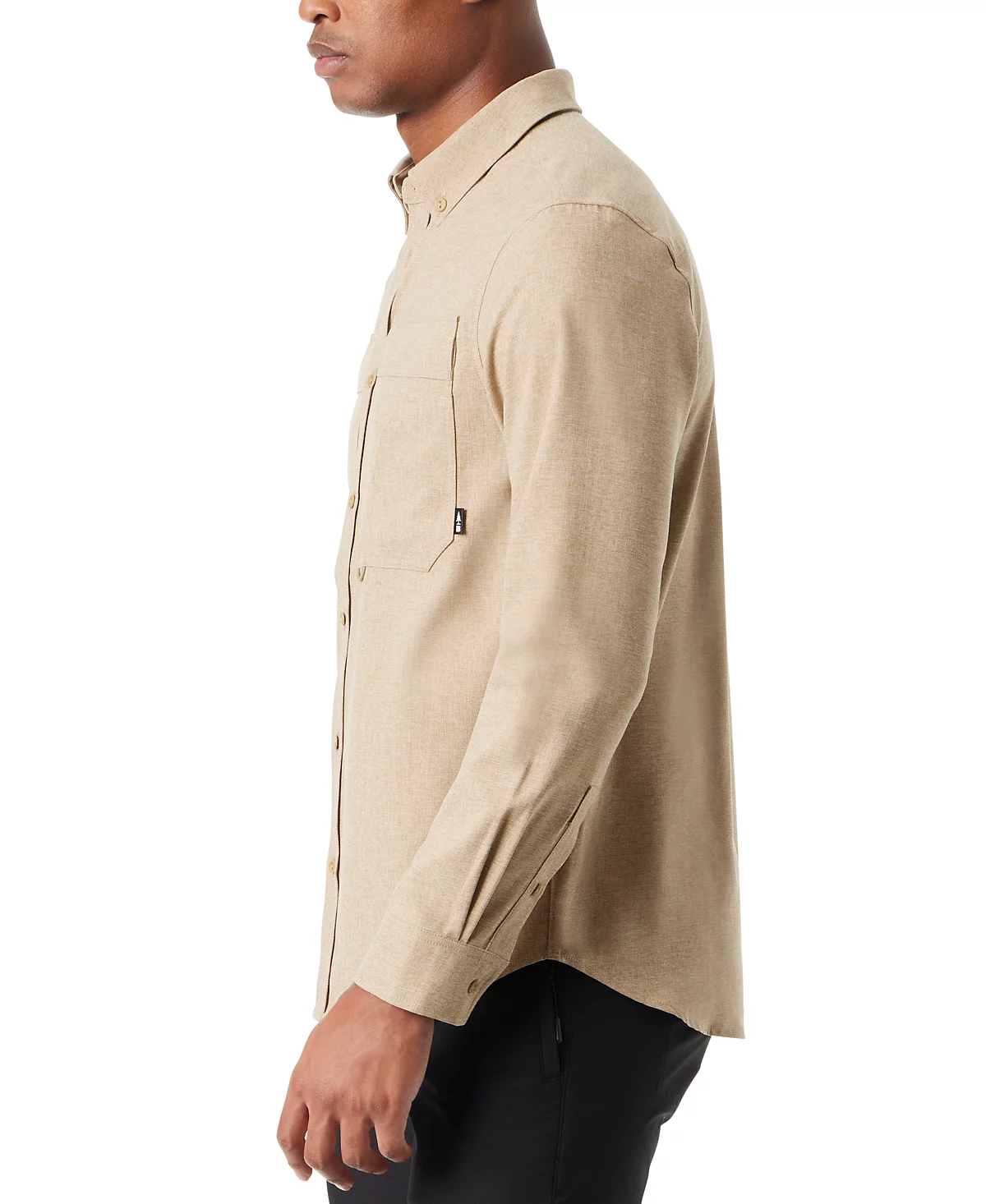 Мужская фланелевая рубашка классического покроя BASS OUTDOOR из хитона на пуговицах 5090₽