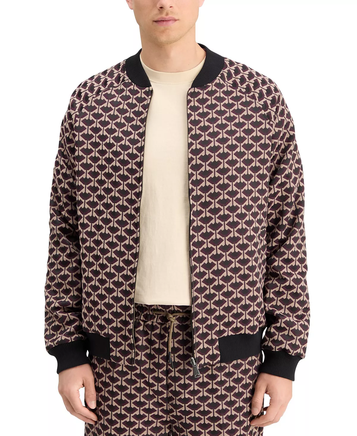 Мужская жаккардовая куртка Scotch - Soda с двусторонним рисунком 18090₽