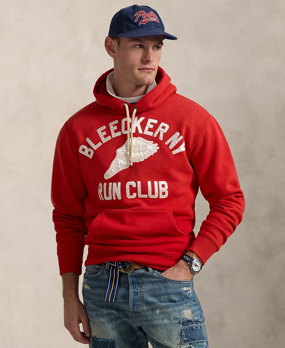 Мужская флисовая толстовка с капюшоном Slub с графическим рисунком 31990₽