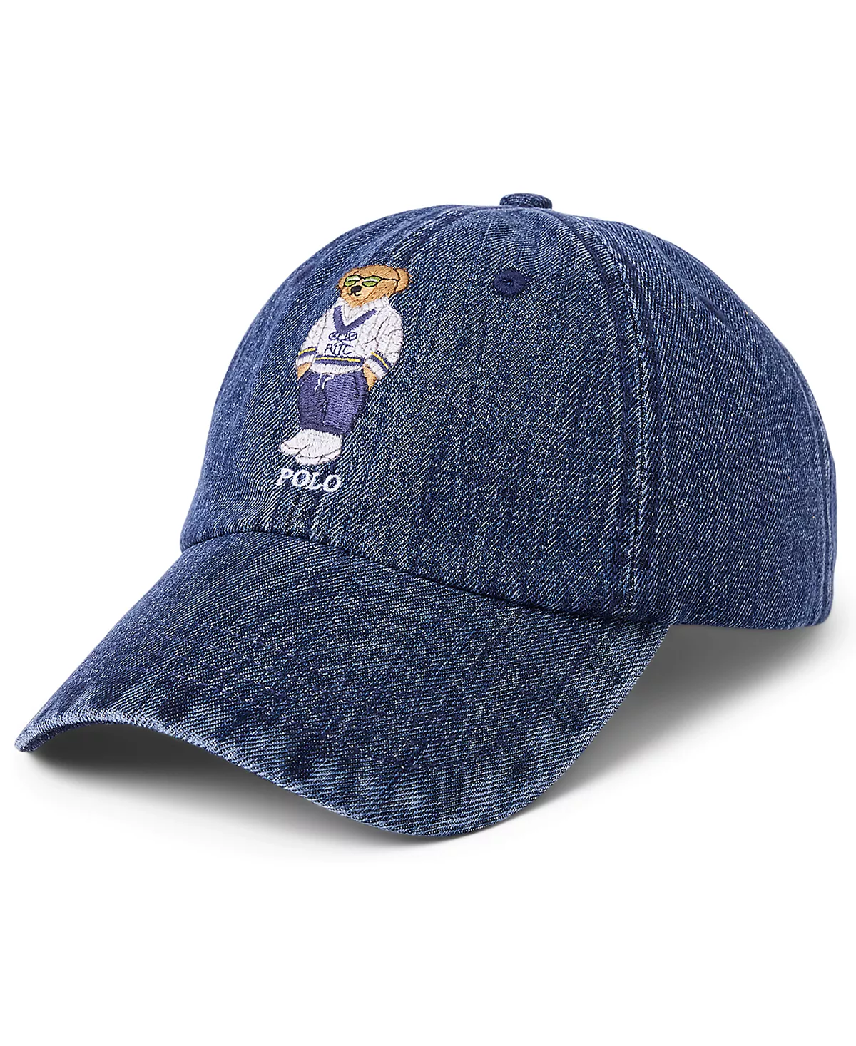  Мужская джинсовая бейсболка Polo Bear