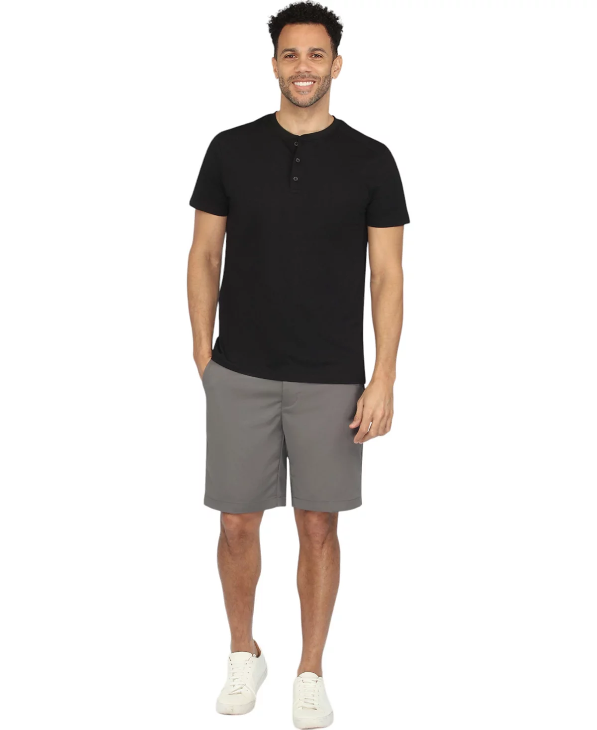 Мужская рубашка с коротким рукавом Henley от Vustra