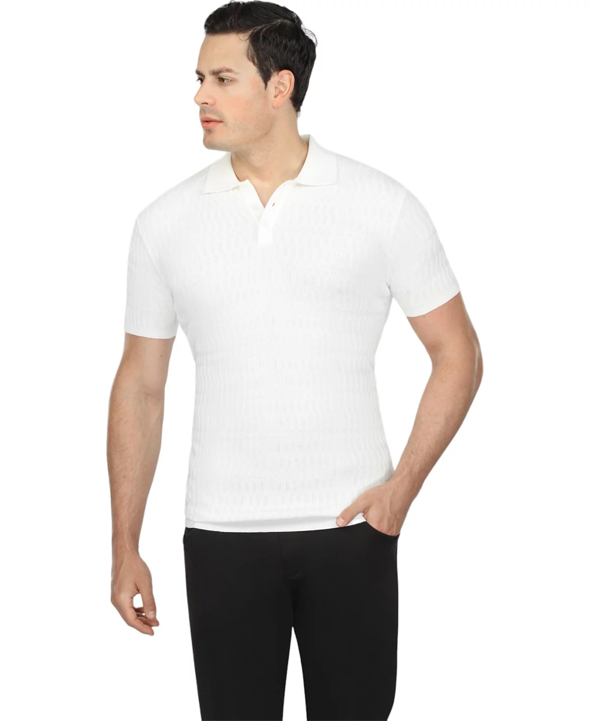 Мужское трикотажное поло с коротким рукавом Vustra