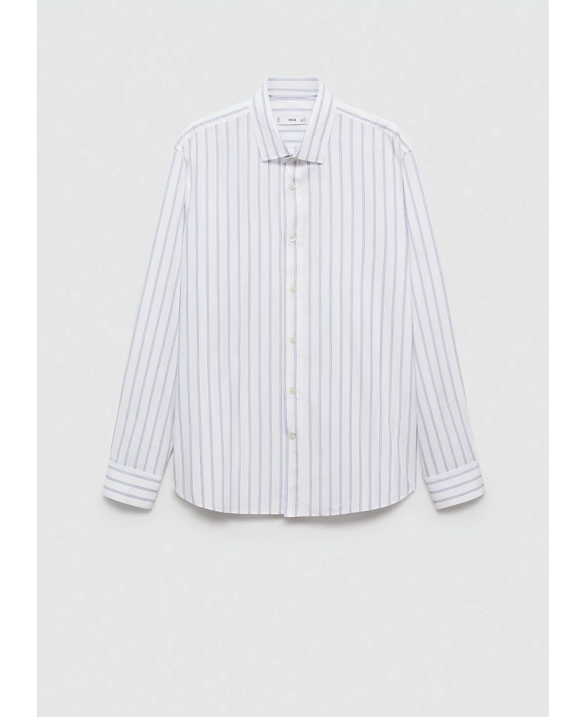 Мужская хлопчатобумажная рубашка в полоску Mango 9490₽