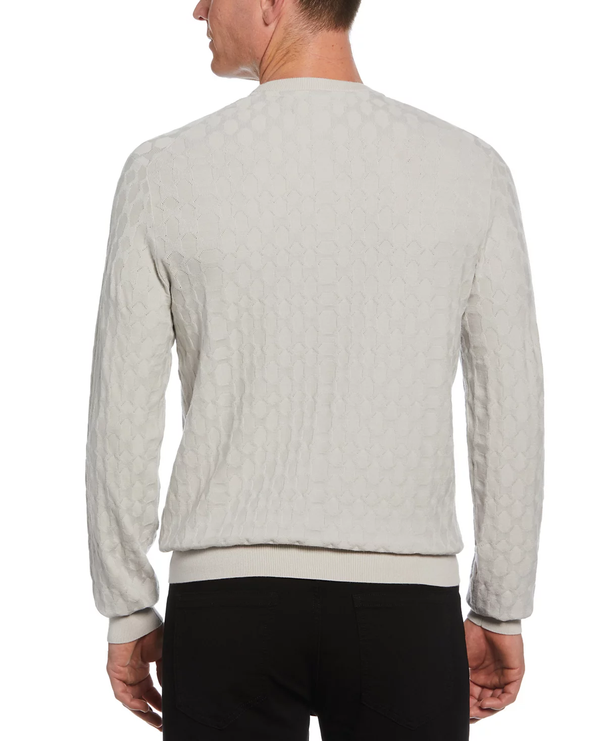 Мужской технологичный свитер с круглым вырезом Geo от Perry Ellis обычного кроя с текстурой Geo 10190₽