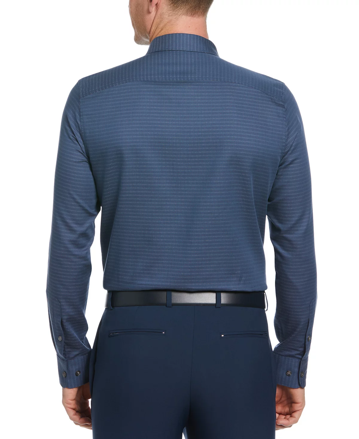 Мужская рубашка Perry Ellis обычного покроя с текстурой Dash Dobby на пуговицах от Perry Ellis 4690₽