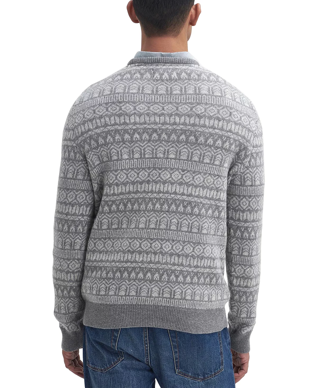 Мужской шерстяной свитер Barbour Stonebeck классического кроя с круглым вырезом из шерсти Fair Isle от Barbour 24590₽