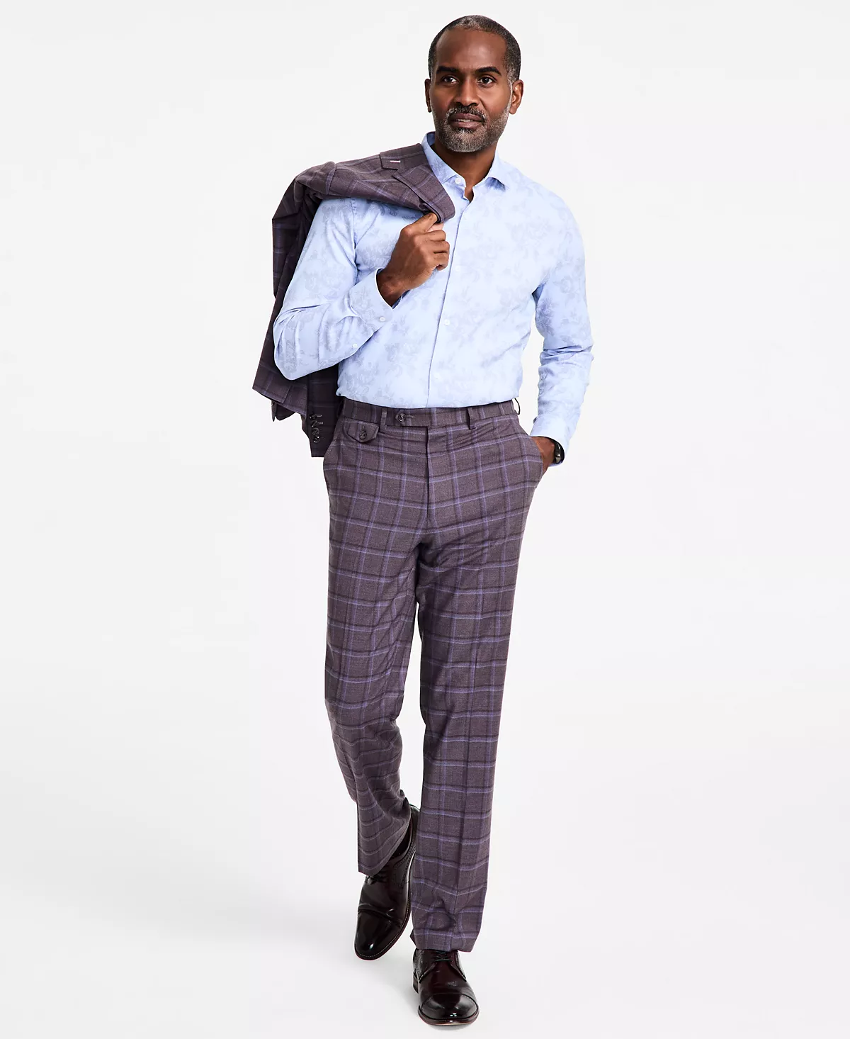 Мужские костюмные брюки обычного покроя