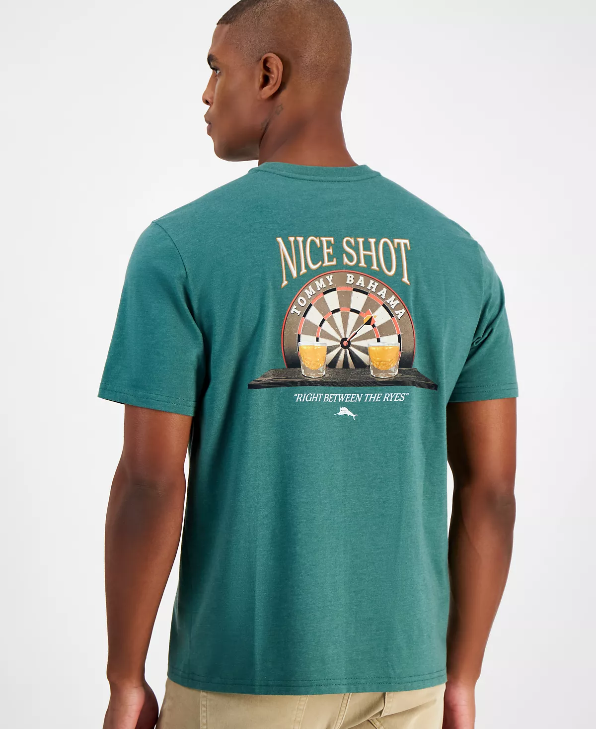  Мужская футболка с графическим логотипом Nice Shot Pocket для мужчин