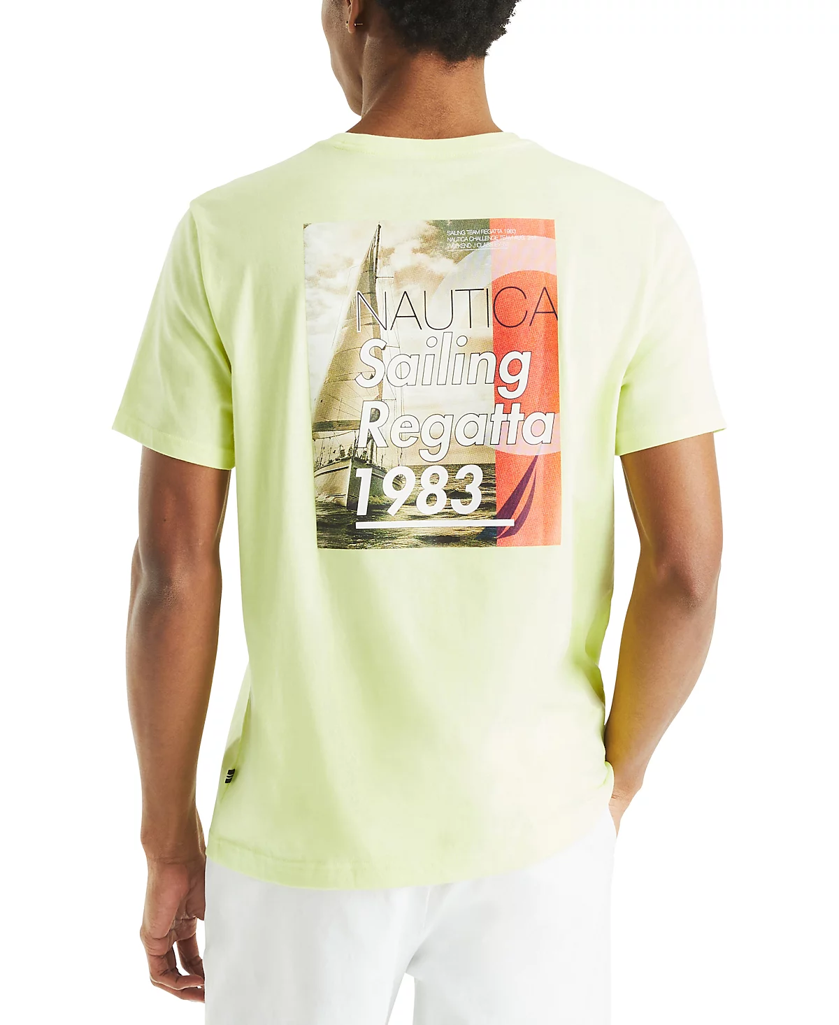 Мужская футболка с изображением парусной регаты Nautica 3890₽