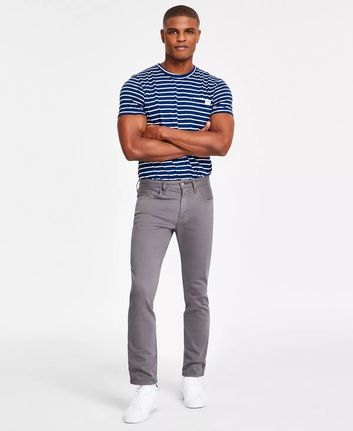 Мужские спортивные узкие джинсы-стрейч 10190₽