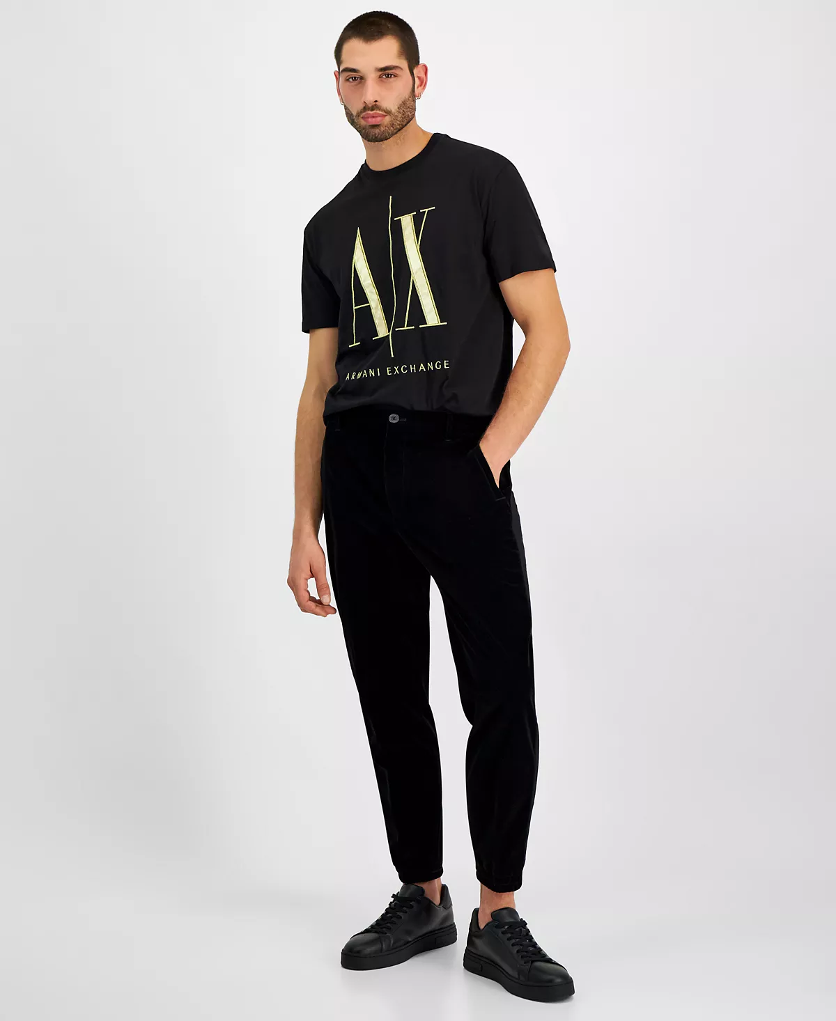 Мужские велюровые брюки AIX Armani Exchange 20590₽