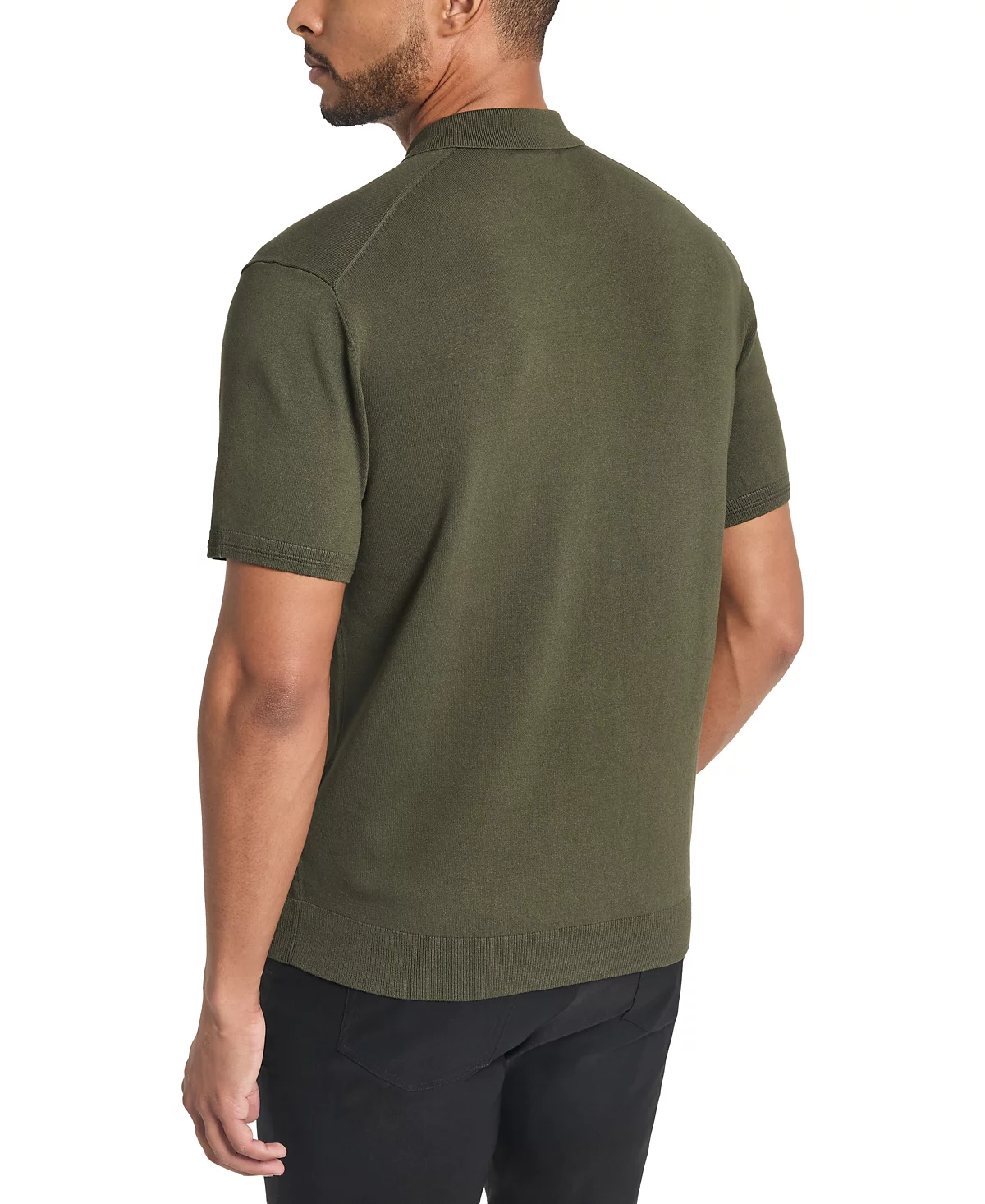 Мужской приталенный свитер-поло из трикотажа Kennth Cole с 4-сторонним эластичным рисунком 14990₽