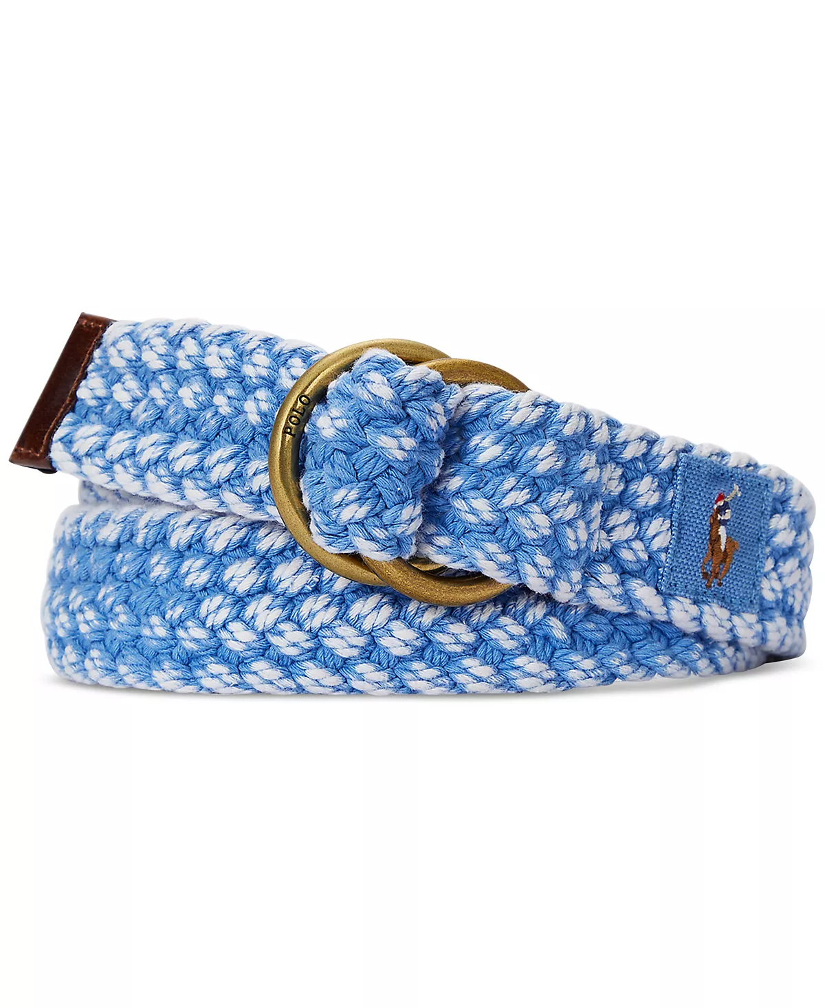 Мужской плетеный хлопчатобумажный пояс