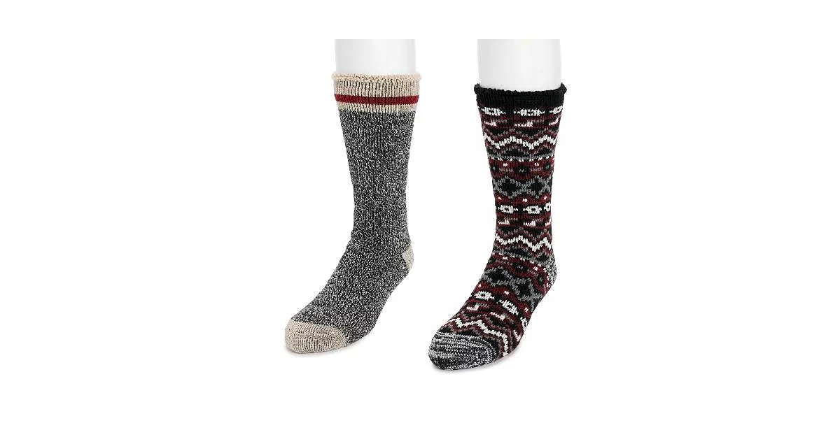 Мужские носки с теплоизоляцией Muk Luks 2 Pk 3390₽
