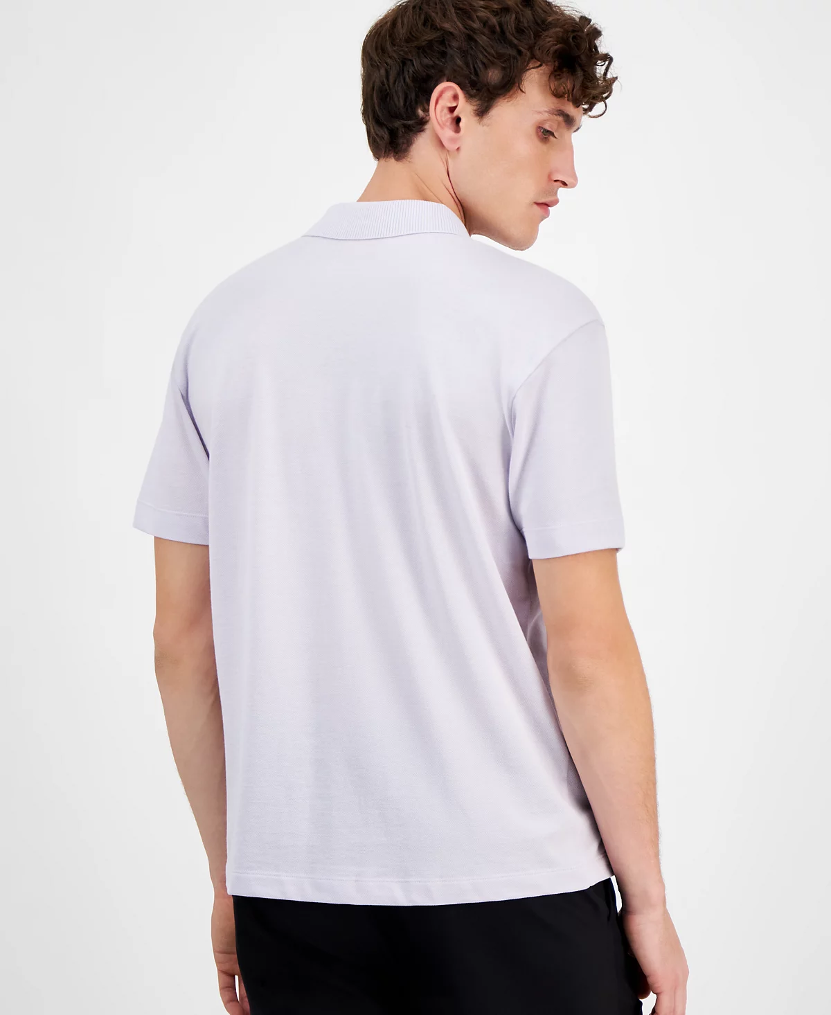 Мужская рубашка поло свободного кроя с коротким рукавом и логотипом Hugo Boss от Hugo Boss 18690₽