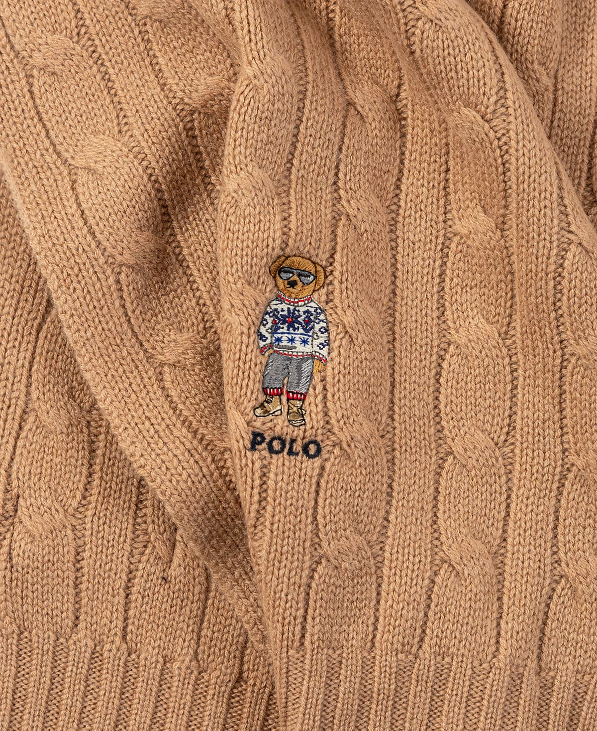 Мужской праздничный шарф Polo Ralph Lauren в виде медведя