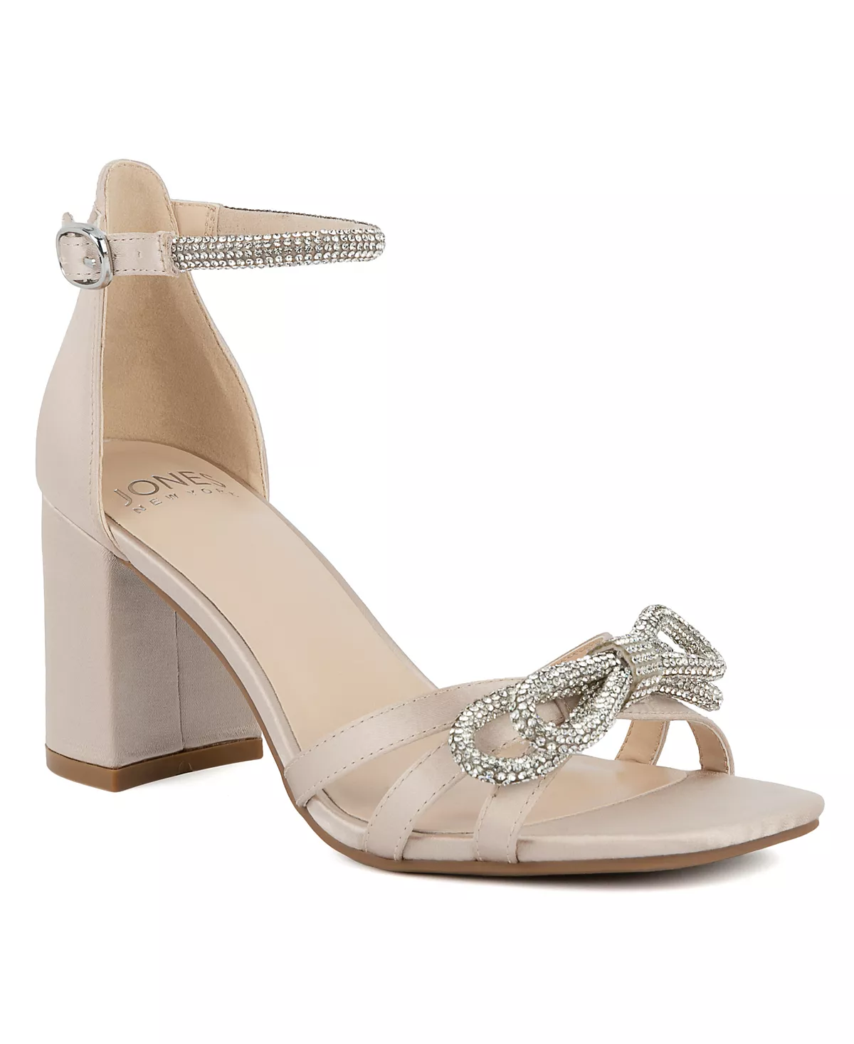 Женские модельные босоножки Earaman на блочном каблуке со стразами и бантом