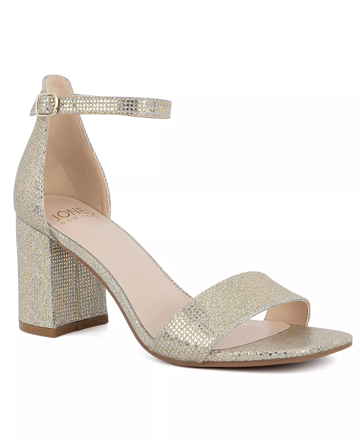 Женские ранние модельные босоножки на блочном каблуке из двух частей