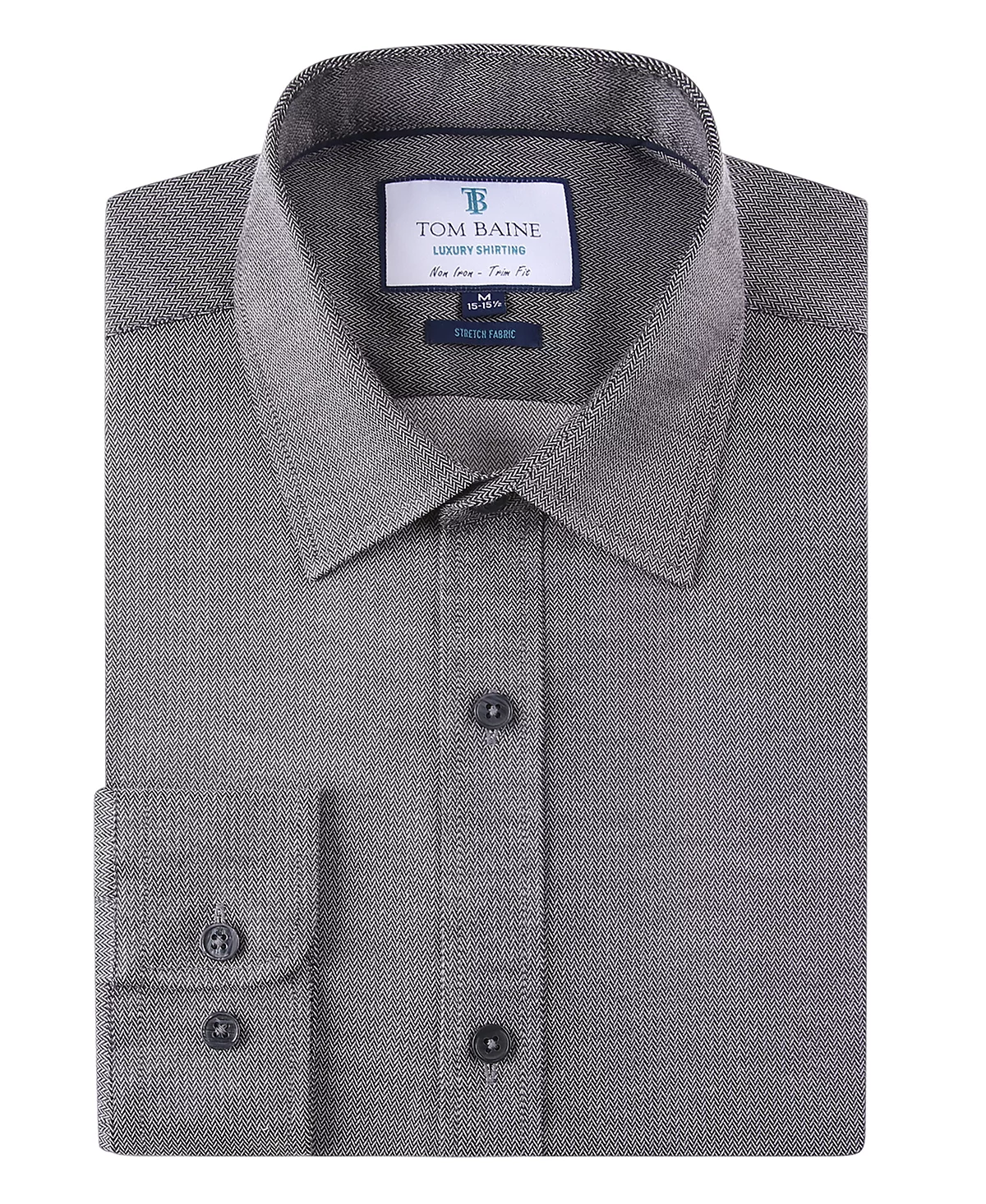 Мужская рубашка Tom Baine из стрейчевого жаккарда с четырьмя полосами, однотонная, на пуговицах