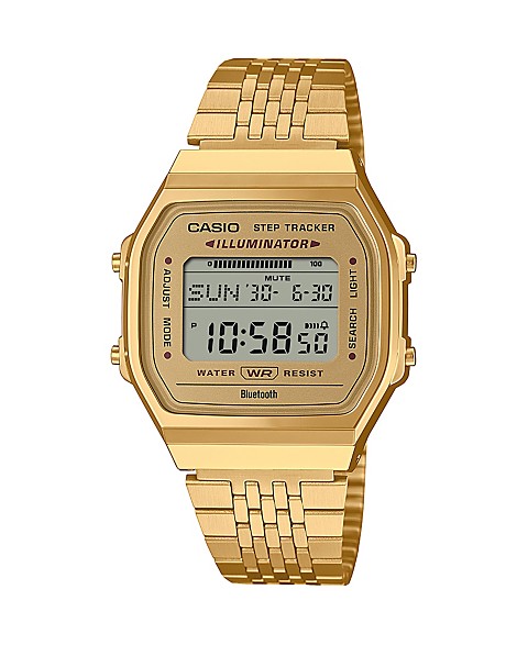  Мужские и женские золотые часы Casio из нержавеющей стали, 41,6 мм, ABL100WEG-9AV gold