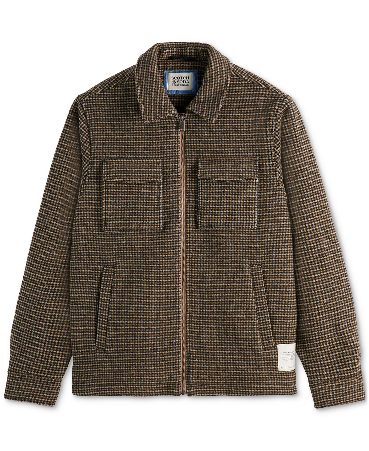 Мужская куртка из смесовой шерсти обычного покроя от Scotch - Soda