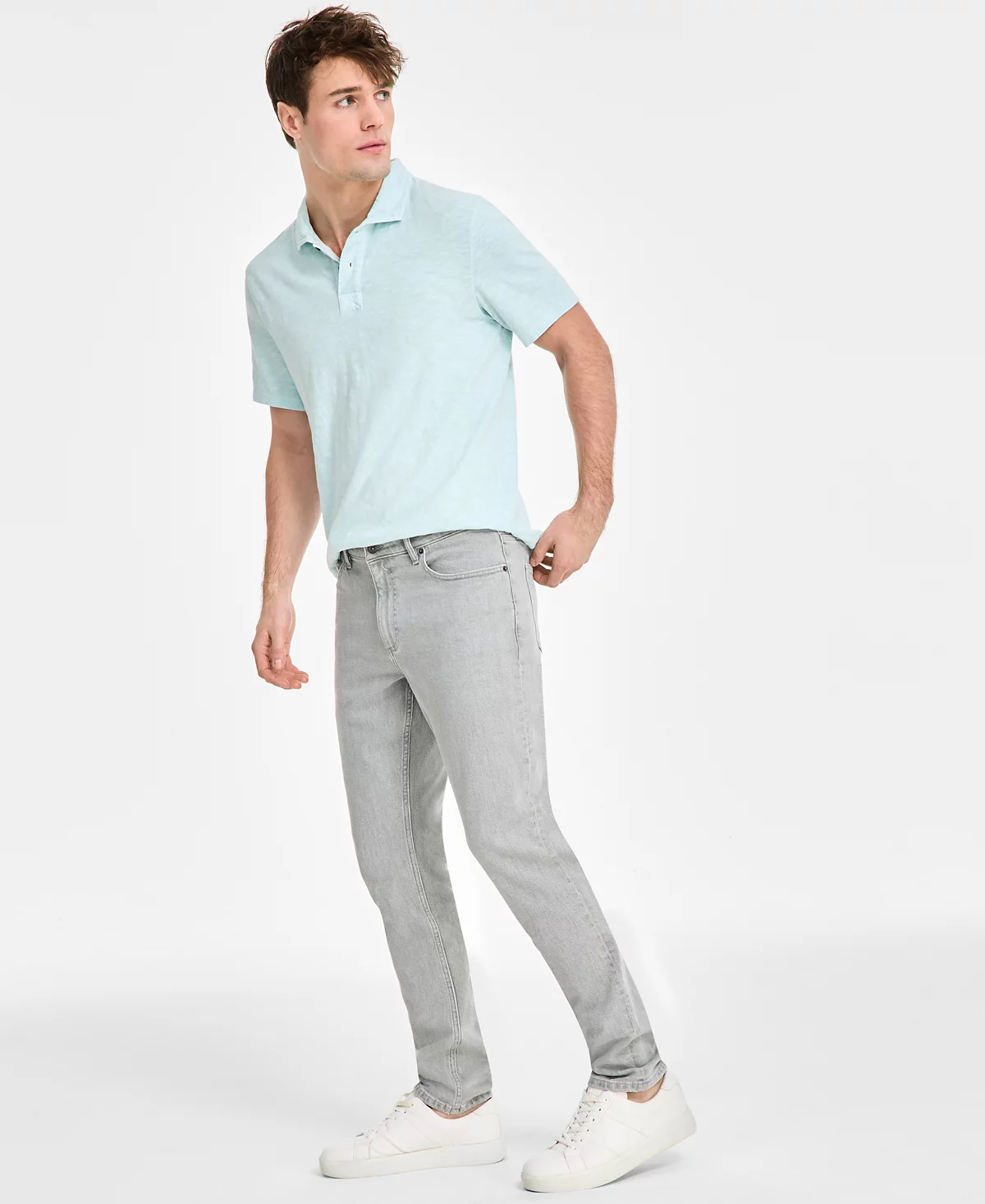 Мужские джинсы зауженного силуэта Sun Stone эксклюзивно в Macys 7590₽