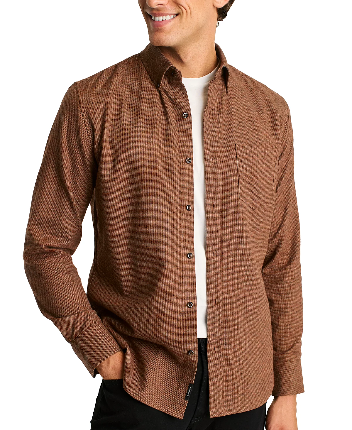 Мужская фланелевая рубашка Bonobos в тонкую клетку от Bonobos 6590₽