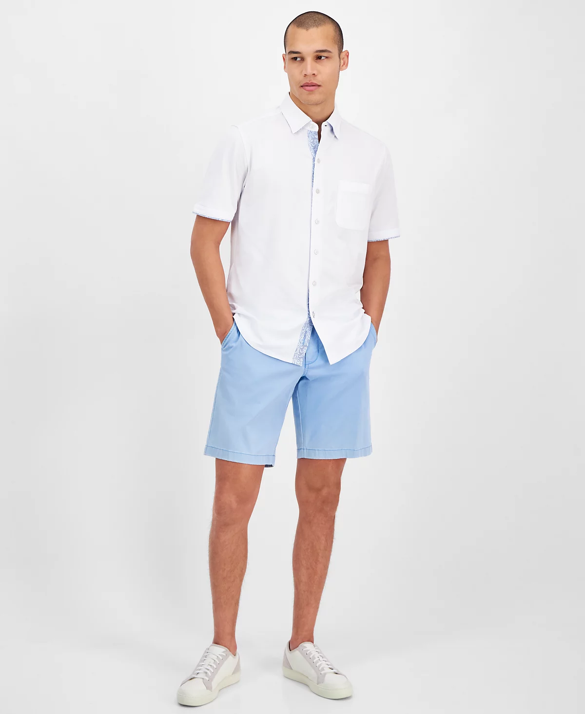 Мужская рубашка Tommy Bahama с коротким рукавом и принтом 
