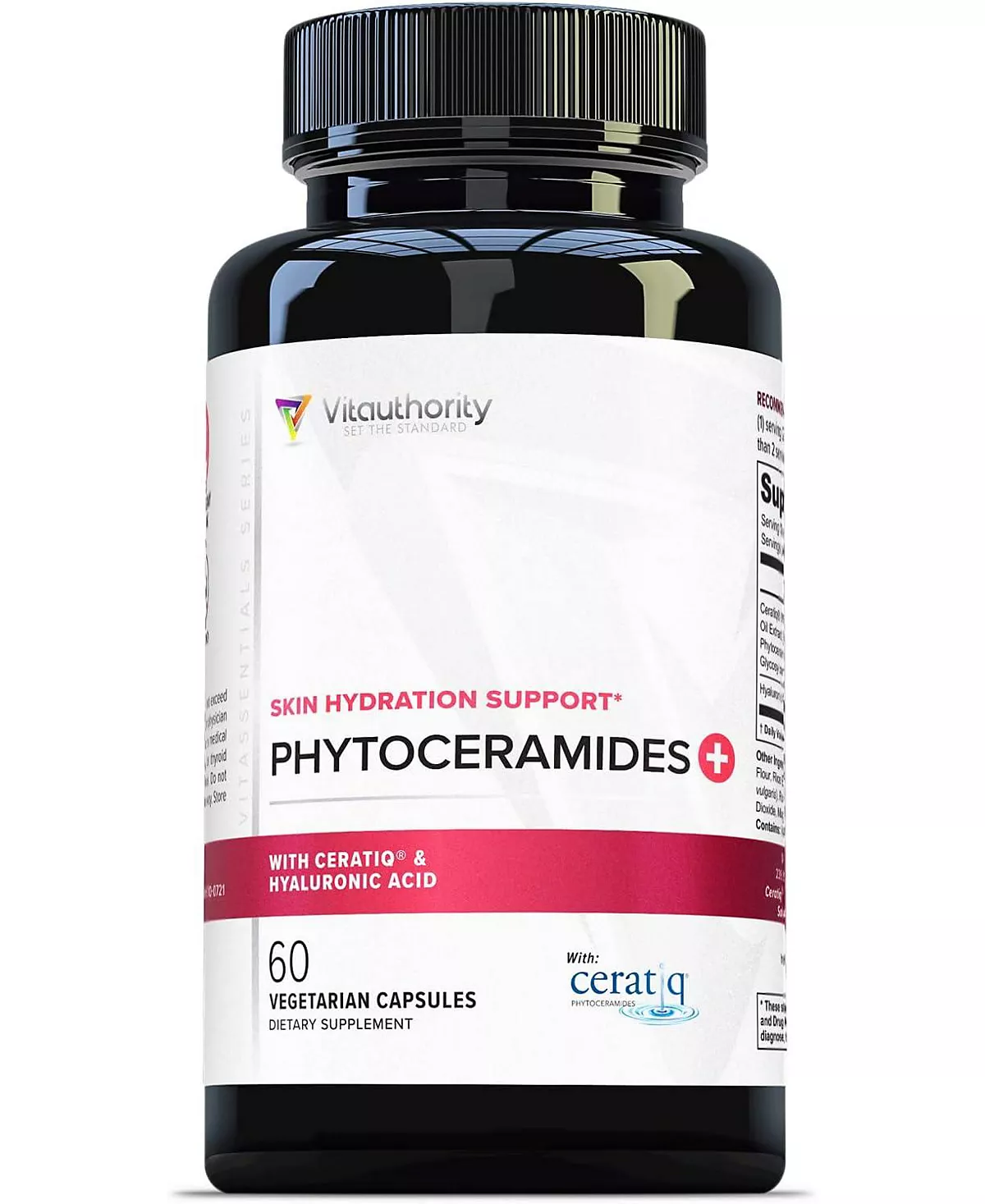 Капсулы для поддержки увлажнения кожи с фитокерамидами, антивозрастная добавка для женщин с гиалуроновой кислотой и фитокерамидами, , 60 карат