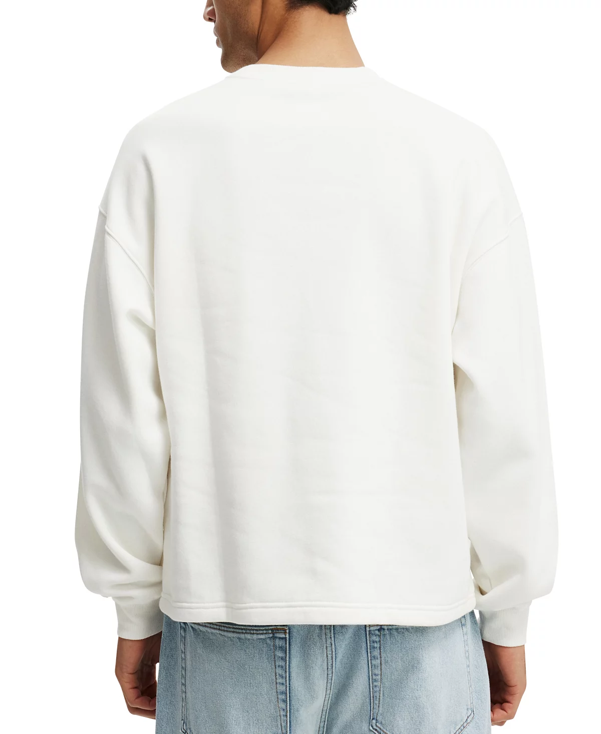 Мужская толстовка с графическим принтом Crew из хлопка В обтяжку 9490₽