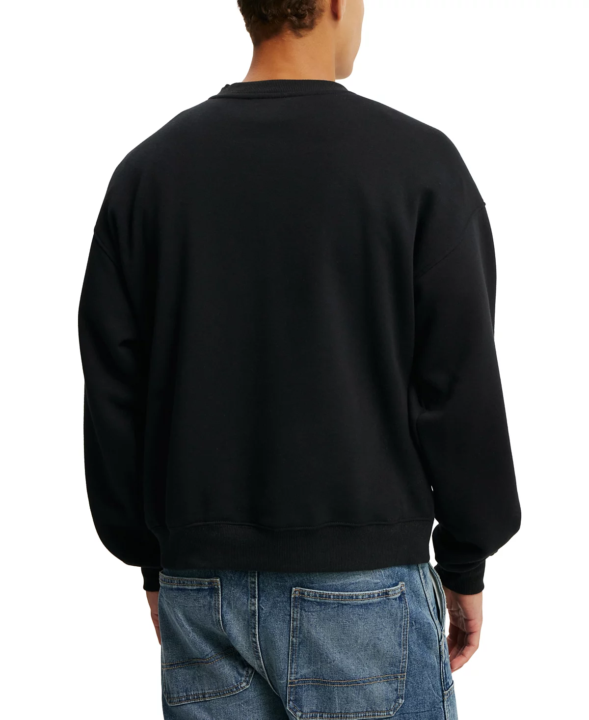 Мужской вязаный свитер с графическим принтом ИЗ ХЛОПКА В обтяжку 9490₽