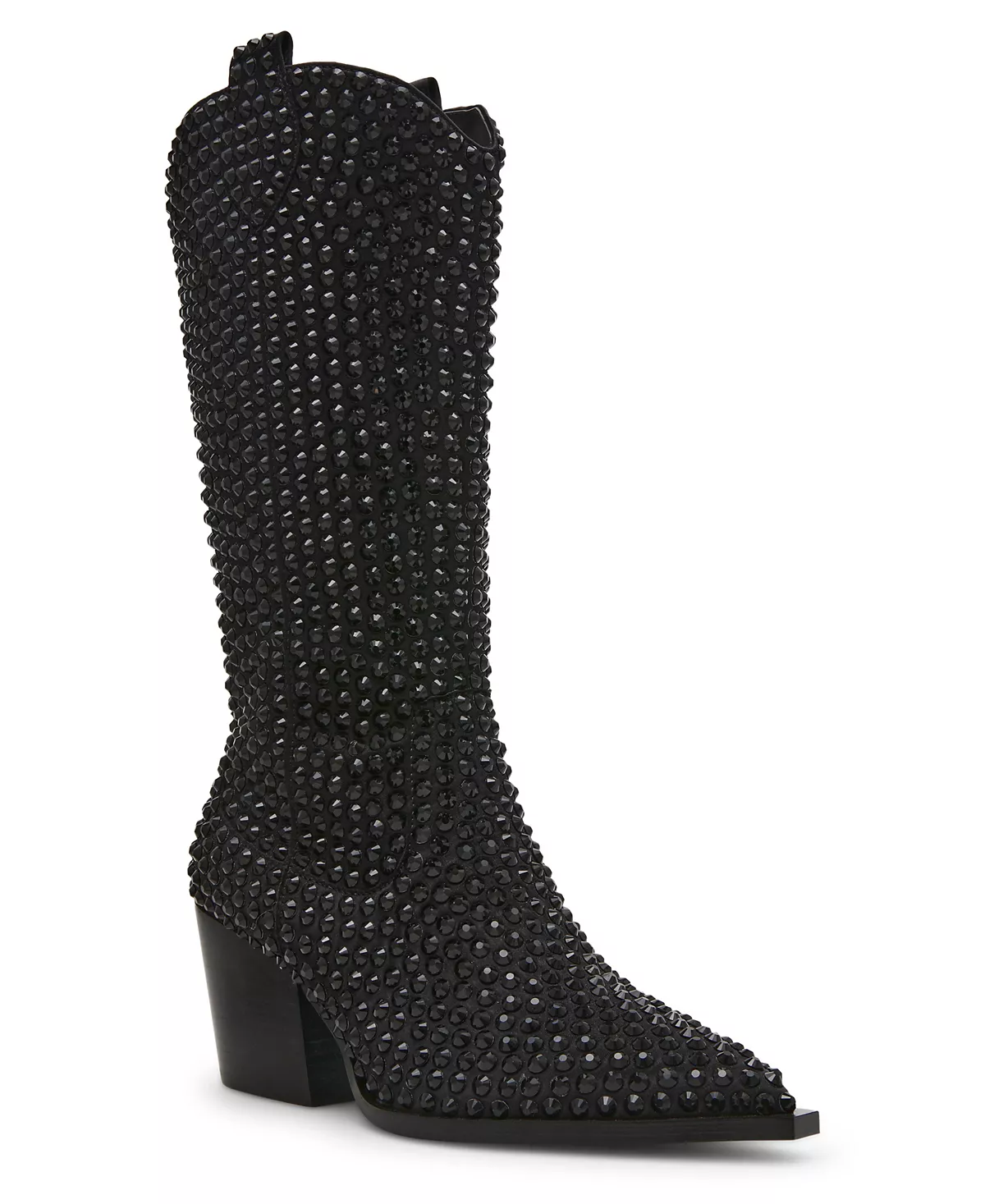 Женские пикантные сапоги в западном стиле со стразами 28390₽