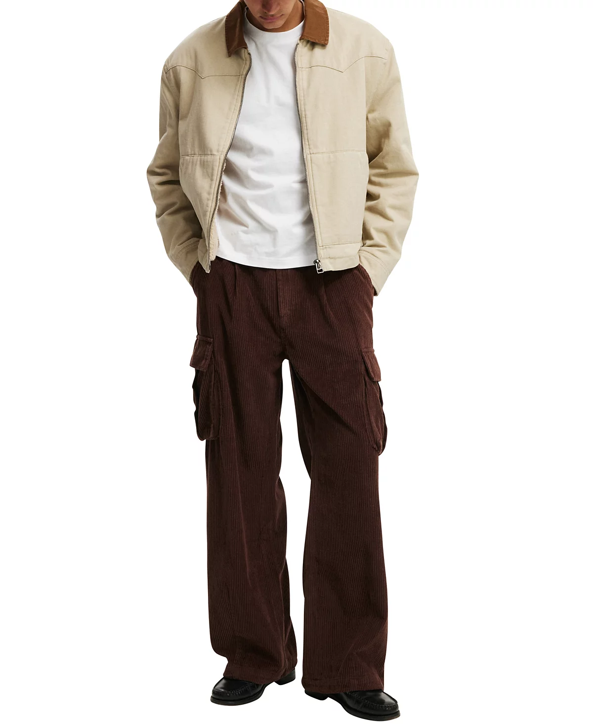 Мужские мешковатые брюки-карго В складку ИЗ ХЛОПКА 15190₽