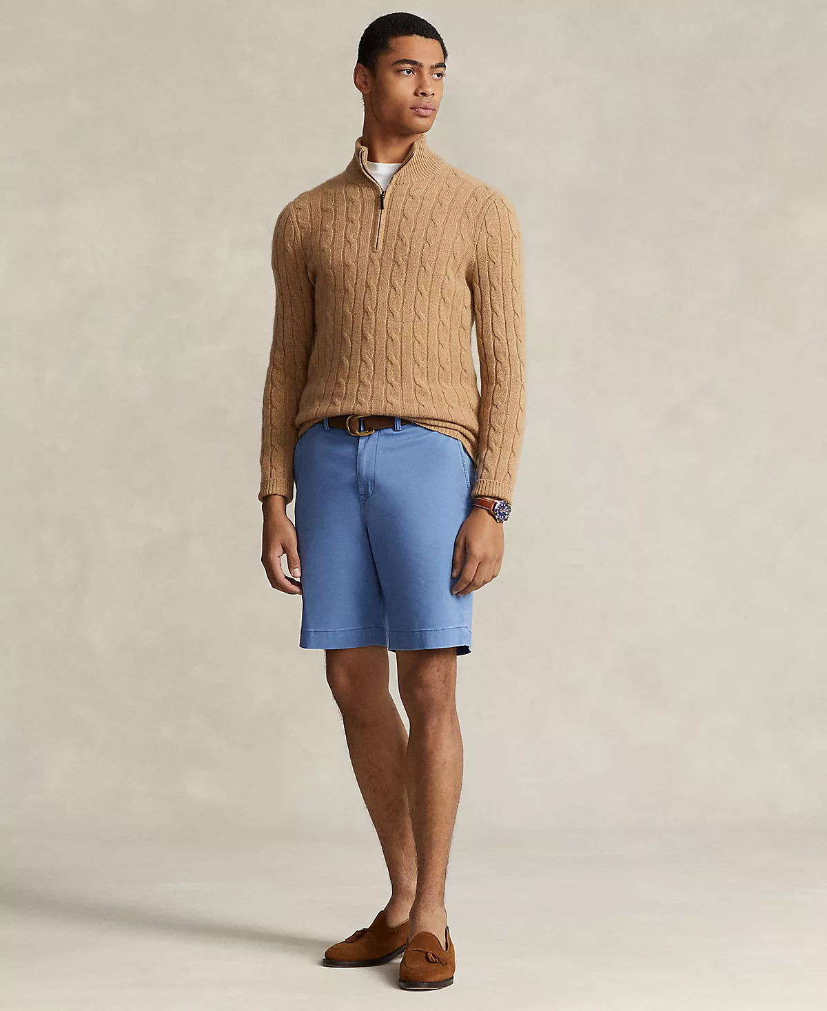 Мужские эластичные шорты Polo Ralph Lauren классического кроя длиной 9 дюймов
