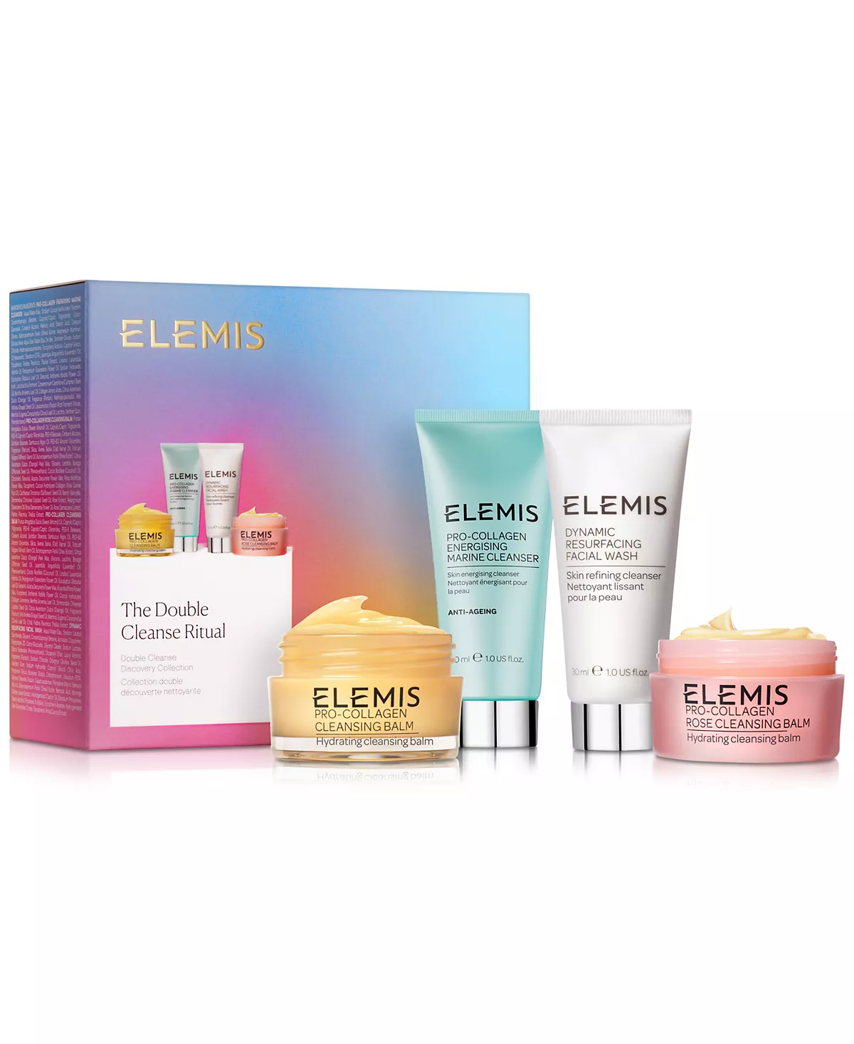 Elemis 4 шт Набор для ритуального ухода за кожей с двойным очищением 9290₽