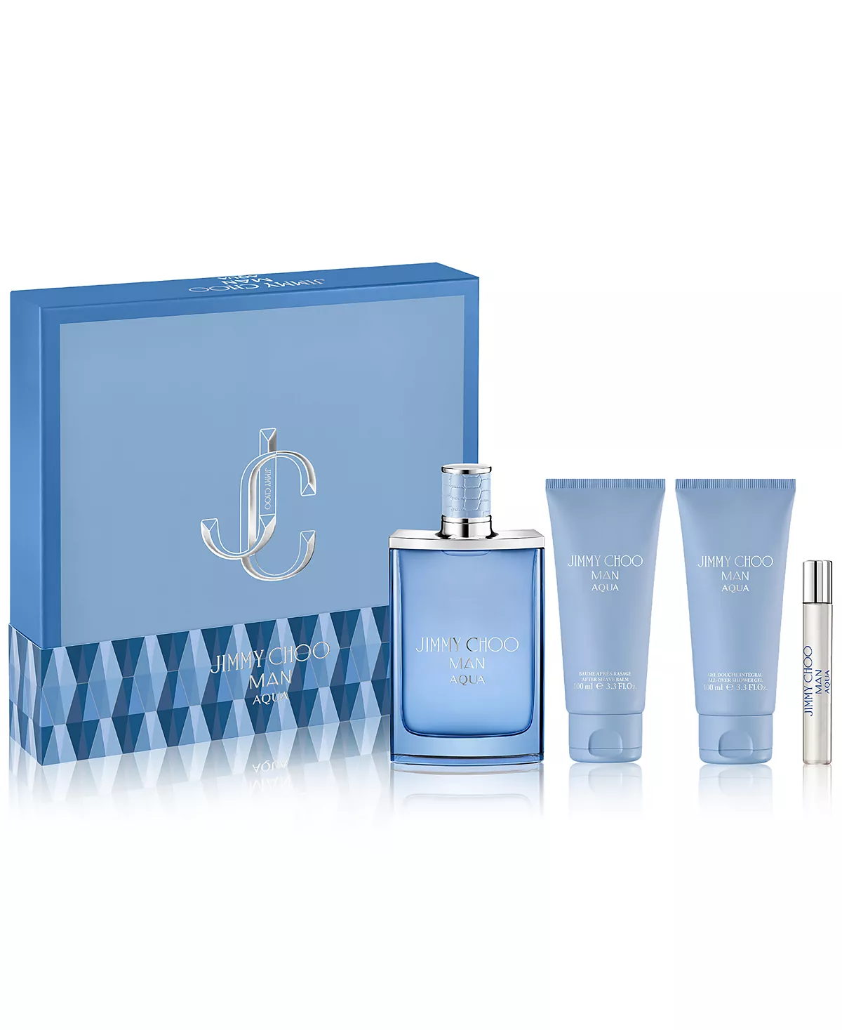 Jimmy Choo Mens, 4 шт. Подарочный набор туалетной воды Man Aqua