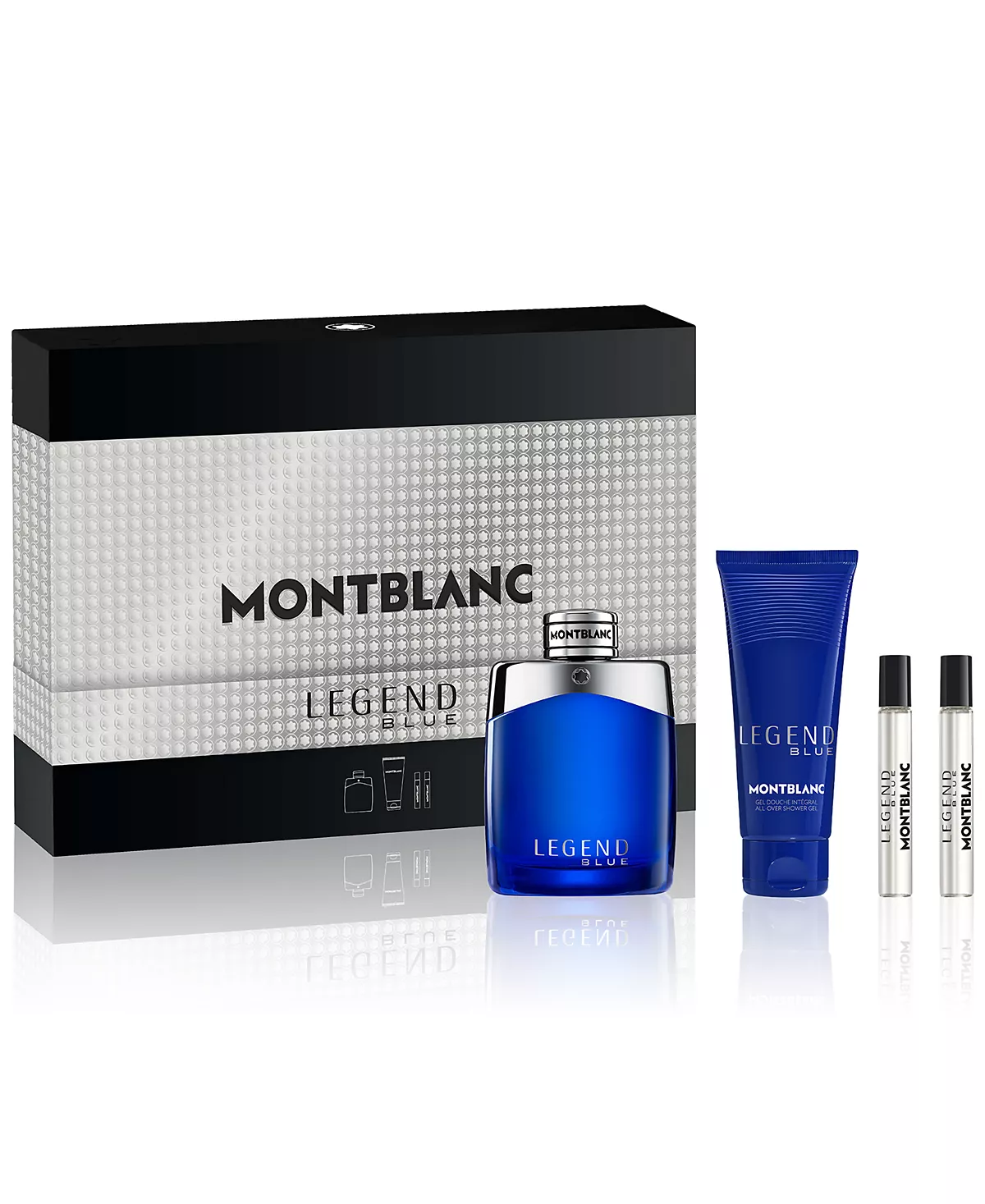 Мужские духи Montblanc 4 шт Подарочный набор парфюмерной воды Legend Blue 24090₽